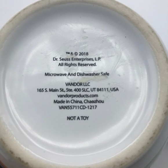 Dr. Seuss You're Off to Great Places White Coffee Mug Balloons Blue Inside 18 oz - Picture 6 of 8